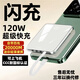 國標3C認證充電寶大容量20000MA超級快充120W便攜式移動(dòng)電源通用 白色自帶線(xiàn)【可上飛機+提速999】