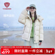 坦博爾2025新款羽絨服女短款運動(dòng)可脫卸帽秋冬保暖外套TB5550386D 軟糖香草黃 M (165)