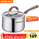 蘇泊爾（SUPOR）湯奶鍋304不銹鋼小紅圈家用鍋具芯彩系列電磁爐燃氣通用 單奶鍋- 16cm