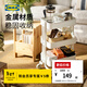 宜家（IKEA）拉斯克家居小推車(chē)三層置物架移動(dòng)茶水桌客廳咖啡桌廚房?jì)ξ锸占{架 【升級款】白色大號 35*45*77cm