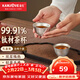 金灶（KAMJOVE）純鈦雙層防燙茶杯個(gè)人專(zhuān)用泡茶 高端主人杯單杯功夫茶品茗杯T-32F 禮盒裝 45ml 2個(gè)
