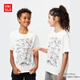 優(yōu)衣庫童裝男童女童UT Jason Polan印花短袖T恤26春夏新款483703 00 白色 160
