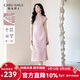 秋水伊人優(yōu)雅古典立領(lǐng)改良版旗袍2025年夏季新款女國風(fēng)提花連衣裙 粉紅 S