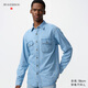 優(yōu)衣庫合作款/男裝女裝牛仔襯衫/水洗產(chǎn)品長(cháng)袖襯衣484245 63 天藍色 XL
