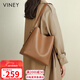 viney包包女包牛皮水桶包大容量單肩斜挎托特包生日新年禮物送女生女友