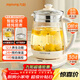 九陽(yáng)（Joyoung）養生壺迷你玻璃花茶壺煮茶器 12大功能11檔溫度 0膠水恒溫電熱燒水壺1.5L 1566BQ
