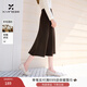 香影巴恩風(fēng)咖色毛呢半身裙女2025冬季新款垂感遮胯中長(cháng)款高腰傘裙 咖色 S 155/60A/85-95斤
