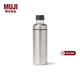 MUJI不銹鋼 可裝碳酸飲料 保冷水杯 保溫杯子大容量 銀白色 700ml