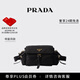 PRADA/普拉達【明星同款】女士Prada Explore 中號Re-Nylon單肩包 黑色