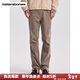 美特斯邦威直筒褲男秋冬季新款戶(hù)外舒適燈芯絨傘兵男士修身長(cháng)褲男 灰白色組 M 170 78A