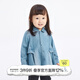 jnby by JNBY江南布衣嬰童全棉牛仔短款長(cháng)袖連衣裙可愛(ài)秋冬女童嬰兒YO7G11530 999/牛仔淺蘭 100cm