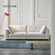 莫語(yǔ)萊茵沙發(fā)法式奶油風(fēng)客廳沙發(fā)小戶(hù)型侘寂復古風(fēng)直排布藝沙發(fā)小戶(hù)型 沙發(fā)-大三人位-2.66米（常規款） 混紡精織夏麻布【防水防污】