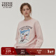 Teenie Weenie小熊女裝時(shí)尚衛衣冬季簡(jiǎn)約圓領(lǐng)基礎休閑舒適加絨上衣 淺粉色 M (165)