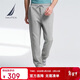 諾帝卡（NAUTICA）【商場(chǎng)同款】柔軟挺闊休閑運動(dòng)長(cháng)褲KO4113 淺麻灰00E  L
