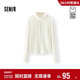 森馬（Semir）商場(chǎng)同款|長(cháng)袖T恤女2025冬裝立領(lǐng)半拉鏈修身分割磨毛101725101012