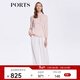 PORTS寶姿商場(chǎng)同款女裝春季甜美優(yōu)雅風(fēng)真絲襯衫上衣女長(cháng)袖 粉色 XS (2)