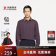 勁霸男裝（K-Boxing）勁霸男裝微彈柔軟商務(wù)長(cháng)袖抗菌Polo衫BTXE3630暗莓色XL