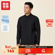 超級安踏速干長(cháng)袖POLO衫丨運動(dòng)T恤男秋冬經(jīng)典彈力合身套頭衫152533402U 基礎黑-4 M /男170