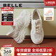 百麗（Belle）百搭舒適老爹鞋女商場(chǎng)同款個(gè)性休閑鞋B2H1DBM4 米色 38 (240mm)