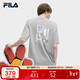 FILA斐樂(lè )官方情侶款針織短袖衫2025年夏季時(shí)尚簡(jiǎn)約休閑寬松T恤