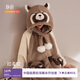 靜韻【超柔軟】小熊貓睡袍女秋冬珊瑚絨軟棉棉家居服加厚睡衣女神節