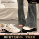 CAMILA KSENIA品牌小白鞋女士2026年新款春季松糕底增高厚底鞋子休閑防滑運動(dòng)鞋 米白色 38
