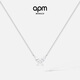 APM Monaco蝴蝶項鏈女銀鎖骨鏈時(shí)尚飾品送女友毛衣鏈新年禮物