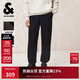 杰克·瓊斯（JACK&JONES） 男裝冬季華夫格復合絨松緊抽繩寬松運動(dòng)衛褲長(cháng)褲子22541D015