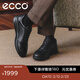 愛(ài)步（ECCO）*商務(wù)休閑鞋 男士休閑皮鞋舒適牛皮正裝鞋男鞋婚鞋 雅仕207124 黑色20712401001 40