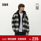 森馬（Semir）商場(chǎng)同款|長(cháng)袖襯衫男冬季加絨格紋外套寬松2025上衣101725105109