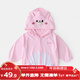 嘟嘟家嬰兒防曬服薄款寶寶防曬衣夏裝男童外套戶(hù)外兒童童裝薄 粉色兔子