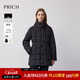 PRICH【90%鵝絨】時(shí)尚立領(lǐng)面包格紋收腰保暖羽絨服2025冬季新款新年 19黑色 S 160