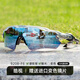 OAKLEY Radar Ev雷達 9208 山地車(chē)公路車(chē)騎行戶(hù)外運動(dòng)跑步偏光太陽(yáng)眼鏡 半透灰框 偏光譜銳智深水藍鏡片
