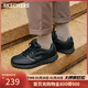 斯凱奇（Skechers）新年禮物男士商務(wù)鞋冬季厚底通勤板鞋休閑鞋軟底舒適上班鞋77156