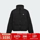 阿迪達斯（adidas）三葉草羽絨服女裝2025冬季新款運動(dòng)服保暖鴨絨面包服立領(lǐng)夾克外套 KC2659 /黑色 M