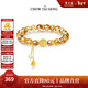 周大生【新年禮物】八瑞吉相s925銀飾黃水晶手串招財手鏈送女友送男友 黃水晶手串