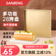 三能（SANNENG）不沾烤盤(pán)提拉米蘇蛋糕面包馬卡龍瑞士卷模具金盤(pán)廣式月餅烤盤(pán) 280*280*30mm方形烤盤(pán) SN13123