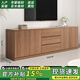 木良格 實(shí)木芯電視柜輕奢客廳現代儲藏柜臥室高款儲物柜 180*40*70cm 電視柜【胡桃木色 【送貨上門(mén)+安裝】