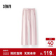 森馬（Semir）發(fā)熱抑菌抓絨抽繩分割寬松2025百搭闊腿褲女冬休閑褲109725127001