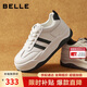 百麗小泡芙厚底增高小白鞋女輕盈運動(dòng)休閑板鞋B1831BM4 奧利奧 37