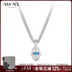 AWNL托帕石哈姆薩祈福小手印項鏈男吊墜輕奢時(shí)尚飾品送男友生日禮物 鈦鋼鏈款50cm
