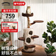 獸牌樹(shù)屋貓爬架大型貓樹(shù)貓窩一體實(shí)木貓抓柱小戶(hù)型貓架子豪華貓屋暖冬 樹(shù)屋貓爬架【經(jīng)典色】