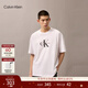 Calvin KleinJeans25夏季男女情侶休閑通勤k字母純色純棉寬松短袖T恤上衣