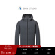 BMW STUDIO【BOLSTER防潑水】寶馬男裝休閑鵝絨服男 碧璽灰 S