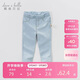 戴維貝拉（DAVE＆BELLA）女童牛仔褲兒童修身褲子春季男童寶寶童裝春裝緊身褲長(cháng)褲