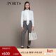 PORTS女裝2022秋冬新款長(cháng)褲 丈青色格子 8