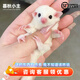 暮秋小主蜜袋鼯活物幼崽小飛鼠會(huì )滑翔蜜袋鼠寶寶蜜袋鼬活體寵物鼠活寵 純白幼蜜【母】