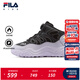 斐樂(lè )FILA兒童童鞋棉靴2025年冬季新款男女童中大童兒童加絨棉鞋 黑/飛薊紫-BA 34 內長(cháng)21.5cm