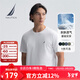 諾帝卡（NAUTICA）【商場(chǎng)同款】男裝25春夏新款純棉透氣舒適短袖T恤男TO5101 白色1BW L