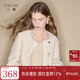 三彩2025冬季新款【100綿羊毛瘦瘦皮草】香風(fēng)毛毛外套短款優(yōu)雅M 米白色 S 155/80A